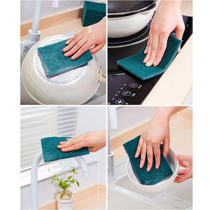 Diamond Grit Sponge Scouring Pad Rectangle Thickened Kitchen Cleaning For Pots And Pans - Product Image 3