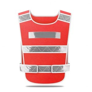 Gilet de sécurité réfléchissant haute visibilité unisexe, logo personnalisable, multi-poches, style respirant pour le trafic et la construction - Product Image 4