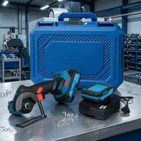 Meuleuse d'angle sans fil professionnelle de qualité industrielle MAXTON avec interrupteur à gâchette et disque de meulage alimenté par batterie