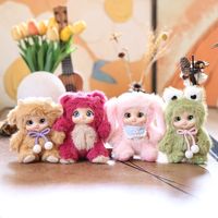 Peluche Virale Mignonne en Vinyle, Porte-clés Breloque de Sac à Dos Dessin Animé, Animal en Peluche, Mini Poupée, Accessoire Kawaii
