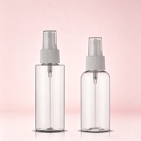 Flacon pulvérisateur miniature rechargeable de 100 ml en plastique pour cosmétiques liquides, brume fine, échantillon gratuit