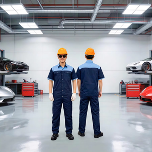 Wholesale Workwear <b>Uniform</b> Short Sleeve Durable Breathable Polyester Cotton <b>Construction</b> Industrial Worker <b>Uniform</b> OEM Service - Product Image 1