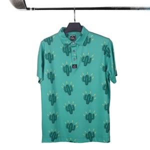 Sang Trọng Chất Lượng Cao Biểu Tượng Tùy Chỉnh Thoáng Khí In Thăng Hoa 93% Polyester Và 7% Spandex Tre Golf Polo Áo Sơ Mi - Product Image 2