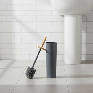 מברשת אסלה עם ידית עץ מסחרית הניתנת להתאמה אישית עם לוגו - יצרן ציוד מקורי (OEM) עבור אינטגרטורים - Product Image 1