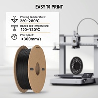 Filamento de Impresión 3D de Fibra de Carbono ASA-CF15, 1 kg, Resistente a la Intemperie, Alta Estabilidad Dimensional, Consumible para Impresoras 3D FDM