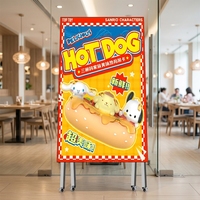 Écran LED d'intérieur de 32 pouces et 43 pouces avec WiFi USB, afficheur LED mobile sur pied pour la publicité dans les centres commerciaux et les restaurants