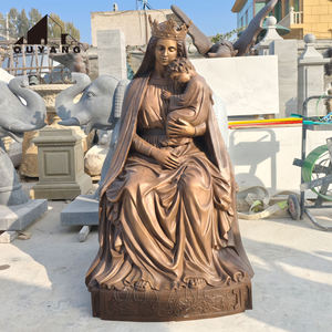 Escultura Religiosa Católica <span class=keywords><strong>de</strong></span> la Asunción <span class=keywords><strong>de</strong></span> la Virgen María con Halo <span class=keywords><strong>de</strong></span> 12 Estrellas, Estatua <span class=keywords><strong>de</strong></span> Bronce Dorada <span class=keywords><strong>de</strong></span> la Virgen María para Decoración <span class=keywords><strong>de</strong></span> Iglesias Interiores - Product Image 4