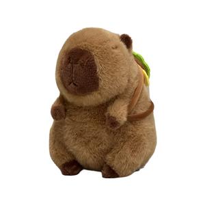 Brinquedos de Pelúcia Personalizados Kapybara com Hambúrguer nas Costas Brinquedo Criativo e Divertido Bonecos de Pelúcia Presentes Favoritos das Crianças - Product Image 5