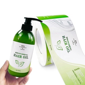 Tùy Chỉnh In Ấn Không Thấm Nước Biểu Tượng Mỹ Phẩm Sticker Vinyl Lá Vàng Dầu Gội Đầu Dán Cuộn Sản Phẩm Nhãn Cho Chai - Product Image 3