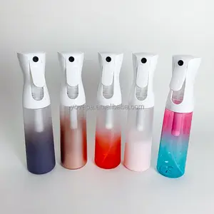 Luxury Misty Trigger Sprayer Bottle 160ml 200ml 300ml 500ml 10oz Water Barber Hair Continuous rainbow Fine Mist Spray Bottle