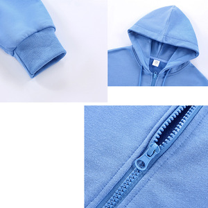Sweat-shirt à capuche zippé 310G en coton pur, vêtements de travail personnalisés, vêtements de loisirs - Product Image 1