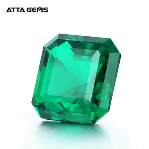 Jewelry New Material Cushion Asscher Cut VS明快Green Hydrothermal Lab Grown Russian Material Columbian Emerald Rough