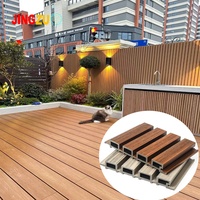 Venta de Fábrica: Paneles de Revestimiento WPC para Exteriores con Ranuras y Diseño de Madera, 220mm, Decoración del Hogar, Paneles de PVC