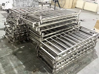 Chariot de boulangerie en acier inoxydable avec roues, chariot de refroidissement commercial pour plaques de cuisson pleines et demi-plaques pour un stockage efficace des produits de boulangerie