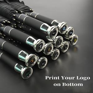 Luxury Straight Big <strong>Large</strong> Sport Custom logo Printing UV Golf <strong>Umbrella</strong> with Silver Handle - Product Image 5