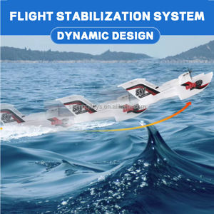 طائرة تحكم عن بعد ثلاثية القنوات للطيران على الماء والبر والجو، طائرة برمائية ثلاثية الاستخدامات، طائرة شراعية بتردد 2.4 جيجاهرتز - Product Image 4