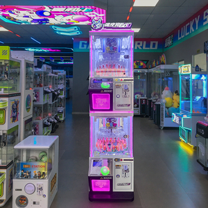 Mini Kim Loại Và Nhựa Kẹp Búp Bê Máy Đồng Xu Hoạt Động Đồ Chơi Bán Hàng Tự Động Tủ Với Tiếng Tây Ban Nha Nhật Bản Ngôn Ngữ Cho Trò Chơi Trung Tâm - Product Image 4