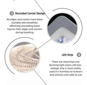 Nhà Máy Trực Tiếp Thép Không Gỉ Tường Duy Nhất Cửa Hàng Cắt Tóc Tóc Salon Gương Trạm Hiện Đại Làm Tóc Gương Bảng Cho Salon - Product Image 4