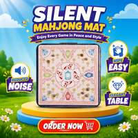 Funda Profesional de Lujo para Mesa de Mahjong, Silenciosa, con Tela de Triple Capa para Amortiguación de Sonido, Diseño Profesional, Bolsa de Transporte