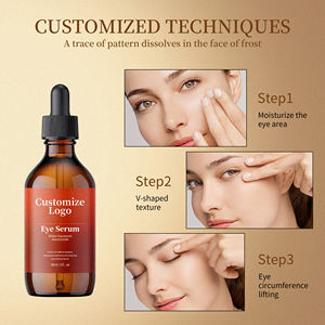 Logotipo personalizado Oem Odm Instant Lift Cafeína Escualano Niacinamida Ácido hialurónico Bajo el cuidado de los ojos Suero ordinario - Product Image 2