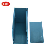 71*50mm 6063 anodisé en alliage d'aluminium dissipateur de chaleur amplificateur boîtier de commande boîtier extrudé boîtier de commande personnalisé boîtier de dispositif électronique pour PCB