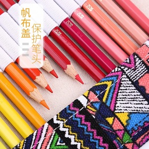 Estuche para lápices de lona gris hecho a mano con 12, 24, 36, 48 y 72 orificios, gran capacidad. Adecuado para lápices de colores y dibujo. - Product Image 4
