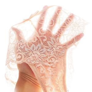 女性用セクシーなローウエストTパンツ透明レース中空下着ニット中学校パンティー-純粋な欲望 - Product Image 5