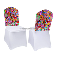 Housse de chaise personnalisée avec n'importe quel logo, motif floral éthiopien, style traditionnel éthiopien, pour banquets, hôtels et fêtes
