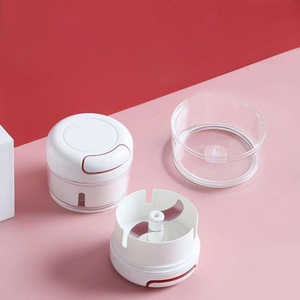 <b>Mini</b> Manual Garlic Chopper Hand Pull Vegetable Cutter Puree Onion Ginger Meat Crusher Kitchen Gadget - Product Image 4