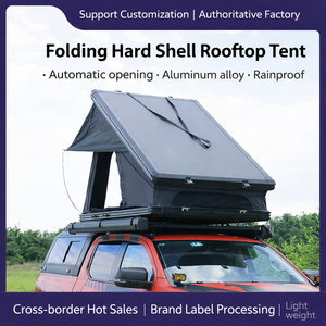JIYA <b>Waterproof</b> Roof Top <b>Tent</b> with Hard Aluminum Four-Season Use Quick Automatic Opening One Bedroom Capacity - Product Image 2