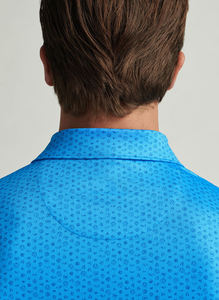 Logo personnalisé polos de golf décontractés respirants de haute qualité en polyester 3 élasthanne 97 de coupe régulière pour hommes - Product Image 4