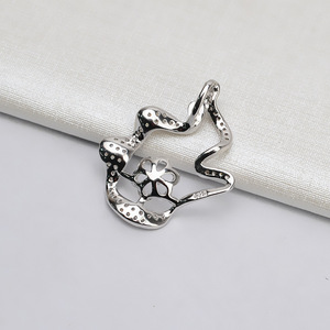 Pendentif en argent S925 avec motif floral, perle de 10-11 mm, bijoux, accessoire de bricolage, produit semi-fini 803 - Product Image 4