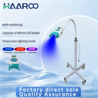 Appareil professionnel de blanchiment dentaire à lumière froide à 12 perles, 3 modes de couleur, machine d'éclaircissement avec base croisée stable