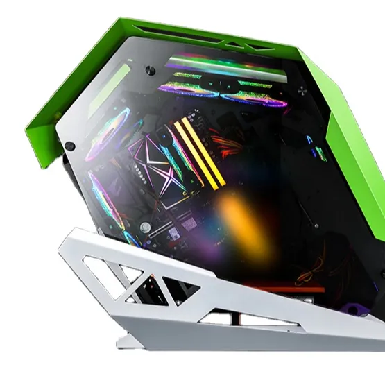 2022 new design HIGH testured mesh front panel 0.7mm slient micro PC gaming computer case
