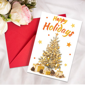 Set di Biglietti d'<span class=keywords><strong>Auguri</strong></span> Natalizi con Albero di Natale Stampato 12*18cm e Buste in Carta per <span class=keywords><strong>Auguri</strong></span> della Vigilia di Natale - Product Image 4
