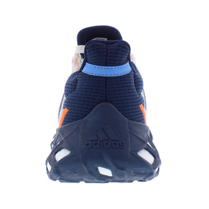   Scarpe Atletiche Adidas Ultraboost Web DNA da Uomo Taglia 9.5 Bianco Gesso/Blu Navy/Arancione Impact con Funzione Ammortizzante - Product Image 4