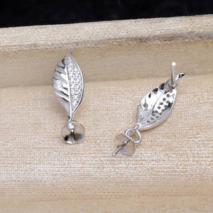 Boucle d'oreille en argent S925, motif serpent lisse, signe du zodiaque, accessoires DIY pour boucles d'oreilles pendantes tendance, support vide 5791 - Product Image 4