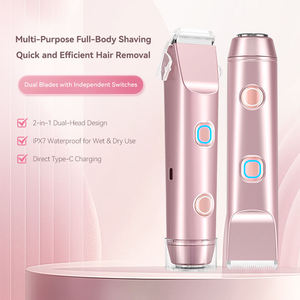 <span class=keywords><strong>Rasoir</strong></span> électrique pour femmes 2 en 1, tondeuse bikini, <span class=keywords><strong>rasoir</strong></span> double tête étanche, <span class=keywords><strong>rasoir</strong></span> électrique sans fil rechargeable pour femmes - Product Image 3