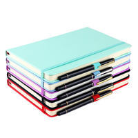 Carnet personnalisé en cuir A5 avec bande élastique, cahier personnalisé en papier agenda en cuir 2017