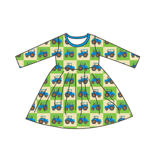 Vendita all'Ingrosso di Fabbrica Vestito a Ruota in Bambù per Bambine Traspirante Morbido con Stampa Floreale <span class=keywords><strong>Abiti</strong></span> per Bambine - Product Image 2