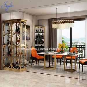 Estante para Botellas de Vino Art Deco de Acero Inoxidable EX622, Impermeable y Duradero, para Decoración Interior de Bares, Cafeterías, Restaurantes y Hoteles - Product Image 4