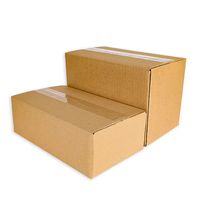 Boîte d'expédition en carton ondulé personnalisée avec logo, écologique, à poignée, forme oblongue, avec doublure en éponge, impression offset, pour ordinateur portable, vente en gros à prix réduit