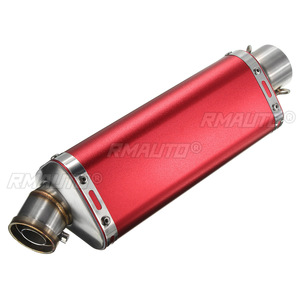 Tubo de Escape Universal para Motocicleta de 38-51 mm con Silenciador para Motocross, Scooter, Motocicleta de Calle, Quad, Color Cromo Mate - Product Image 2