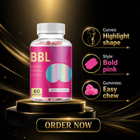 Gummies BBL pour l'augmentation des fesses et des hanches et l'amélioration mammaire, marque privée OEM