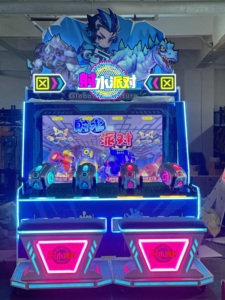 Machine <span class=keywords><strong>de</strong></span> <span class=keywords><strong>jeu</strong></span> vidéo <span class=keywords><strong>de</strong></span> tir aquatique pour 4 joueurs avec écran <span class=keywords><strong>de</strong></span> 65 pouces, <span class=keywords><strong>jeu</strong></span> <span class=keywords><strong>de</strong></span> tir au pistolet à eau avec cabinet étanche - Product Image 5
