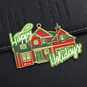 Marcapáginas de Metal Personalizado OEM, Artesanía en Metal, Marcapáginas con Logotipo UV Pintado, Felices Fiestas - Product Image 5