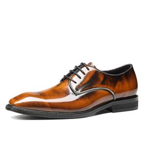 Zapatos Formales de Lujo Estilo Italiano para Hombre, Mocasines Hechos a Mano, Zapatos Oxford de Negocios, Otoño, Aumentan la Estatura - Product Image 4