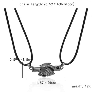 Collar de Pareja con Dije Magnético a Juego, Regalo de San Valentín, Joyería para Enamorados, 2 Piezas/Par - Product Image 2