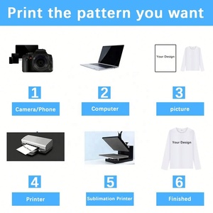 Camiseta de manga larga con sublimación de peso pesado de punto sólido Unisex para hombre 100% poliéster ecológico envío gratis - Product Image 5