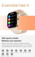 Vente d'usine, montre connectée S5 tendance pour hommes, montre de sport intelligente, écran large de 2,01 pouces, étanche IP68, plus de 100 modes sportifs